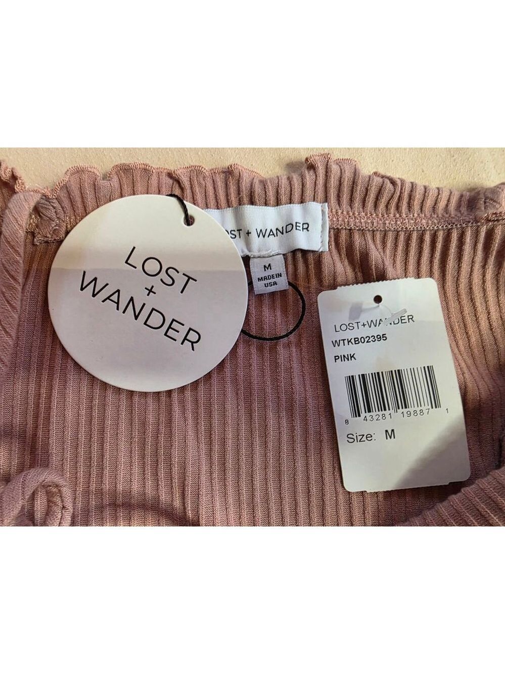 NWT Lost & Wander Marilyn love top cami M - Picture 5 of 5